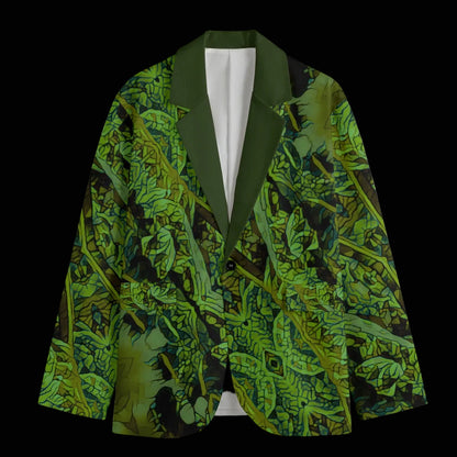 “Nephrite” Casual Flat Lapel Collar Blazer | 245GSM Cotton