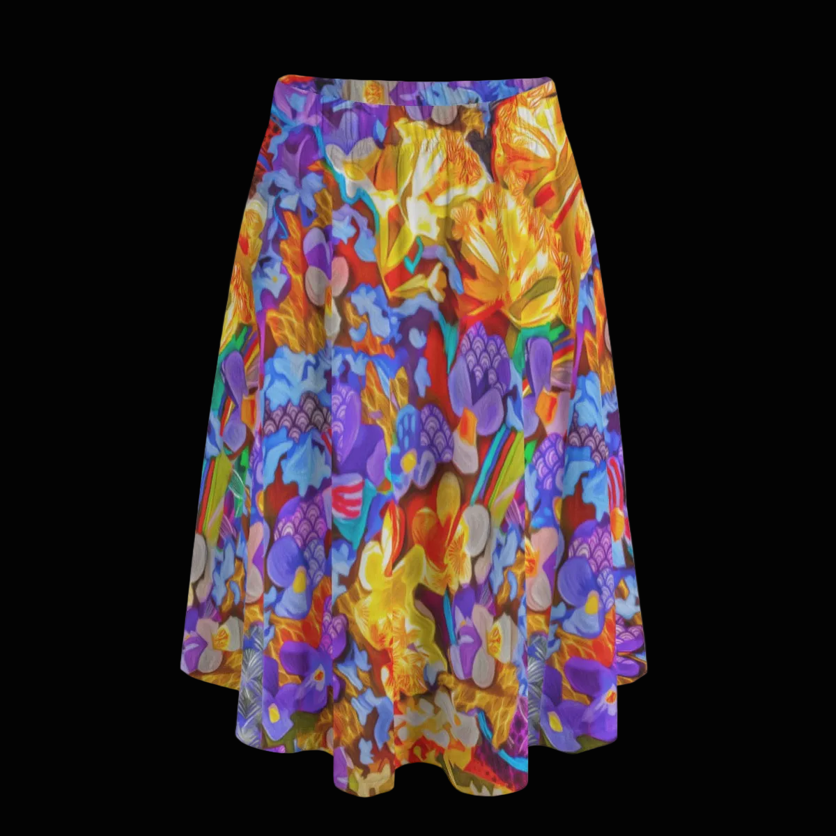 “Abundance” Women's Long Maxi Skirt With Pockets