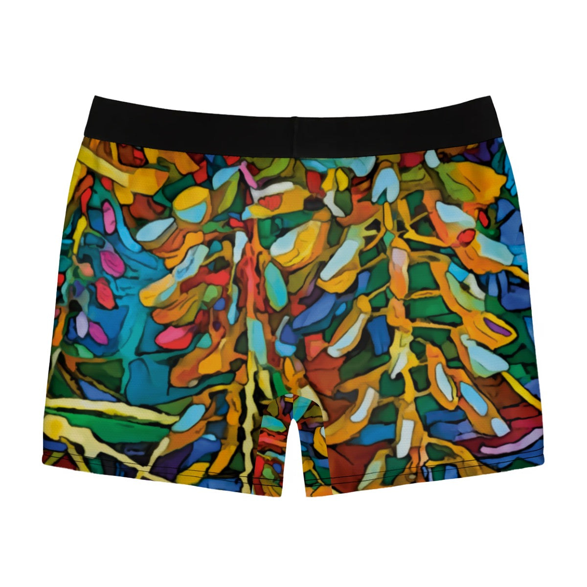 “Rainbow Wisteria” Men's Stretch Boxer Briefs