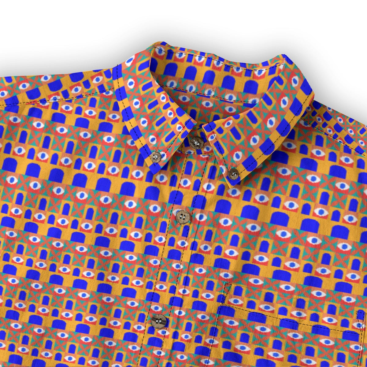 “Metranome” Men's Casual Lapel Long Sleeve Shirt|125GSM Cotton