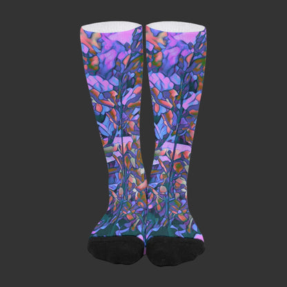 “Purple Canopy” Unisex Long Socks