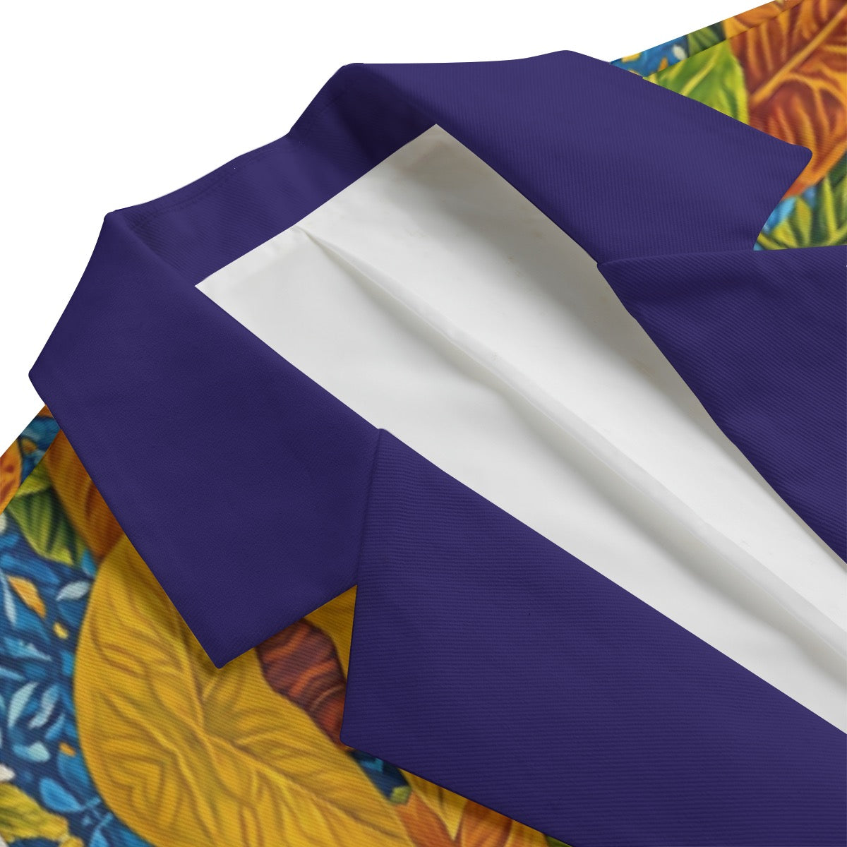 “Botanical Rhapsody”Casual Flat Lapel Collar Blazer | 245GSM Cotton