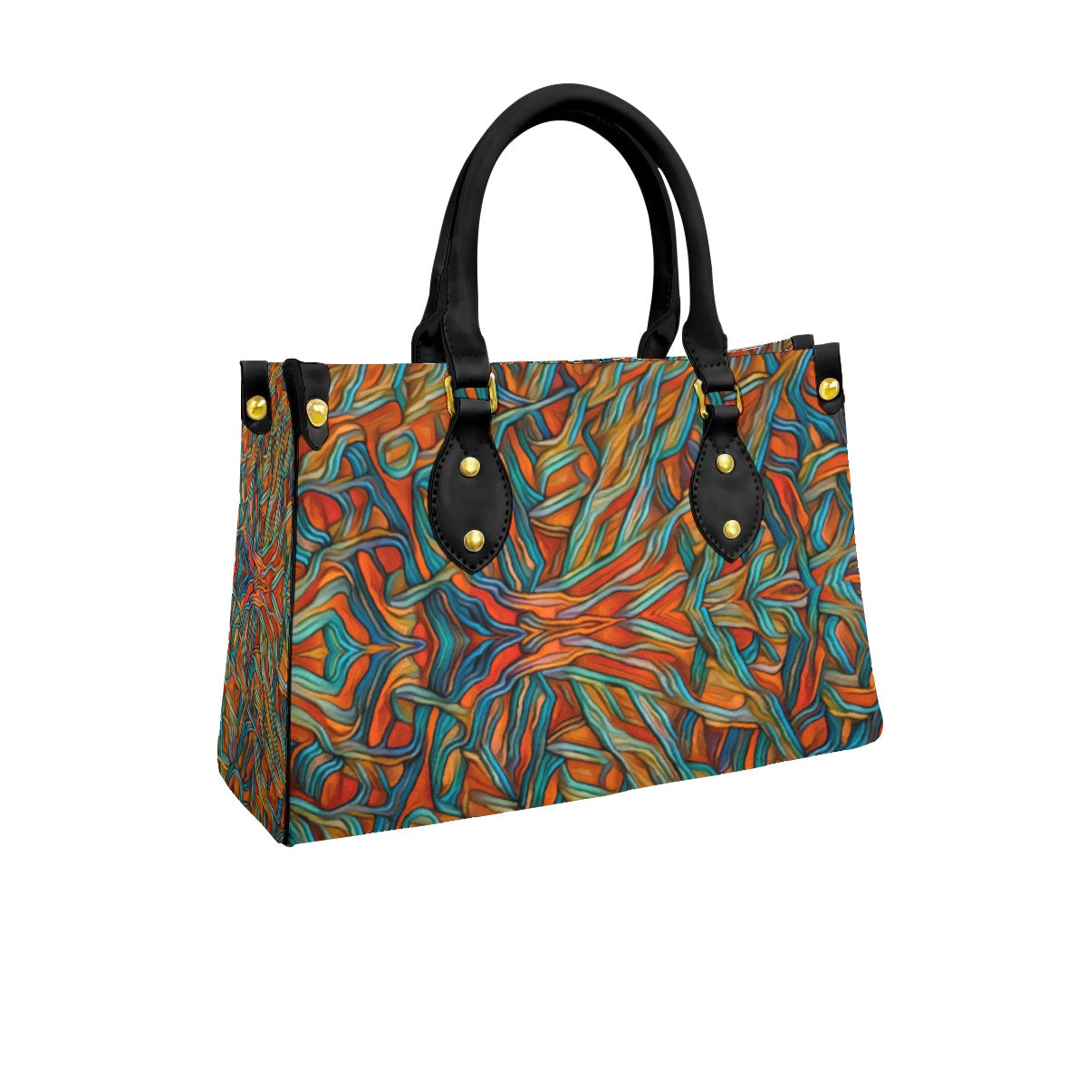 “Outback Breeze” Women's Tote Bag With Black Handle