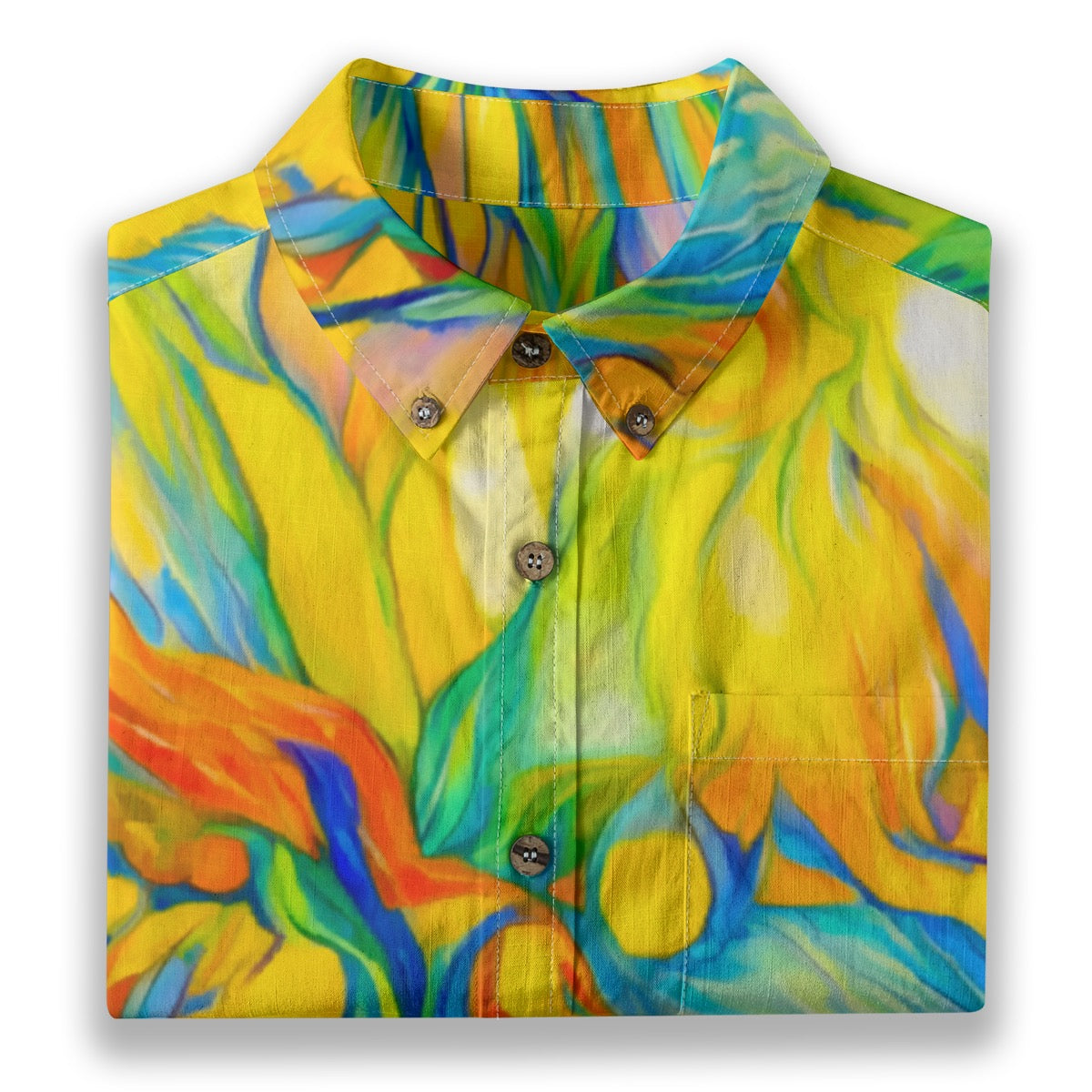 “Iridescence”  Men's Breathable Cotton Shirt|125GSM
