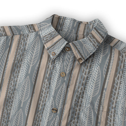 “Charlie” Men's Casual Lapel Long Sleeve Shirt|125GSM Cotton