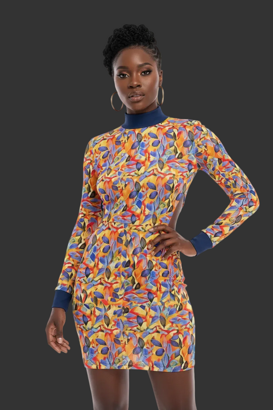 “Florestia” Women's Waist Hollow Hip Dress