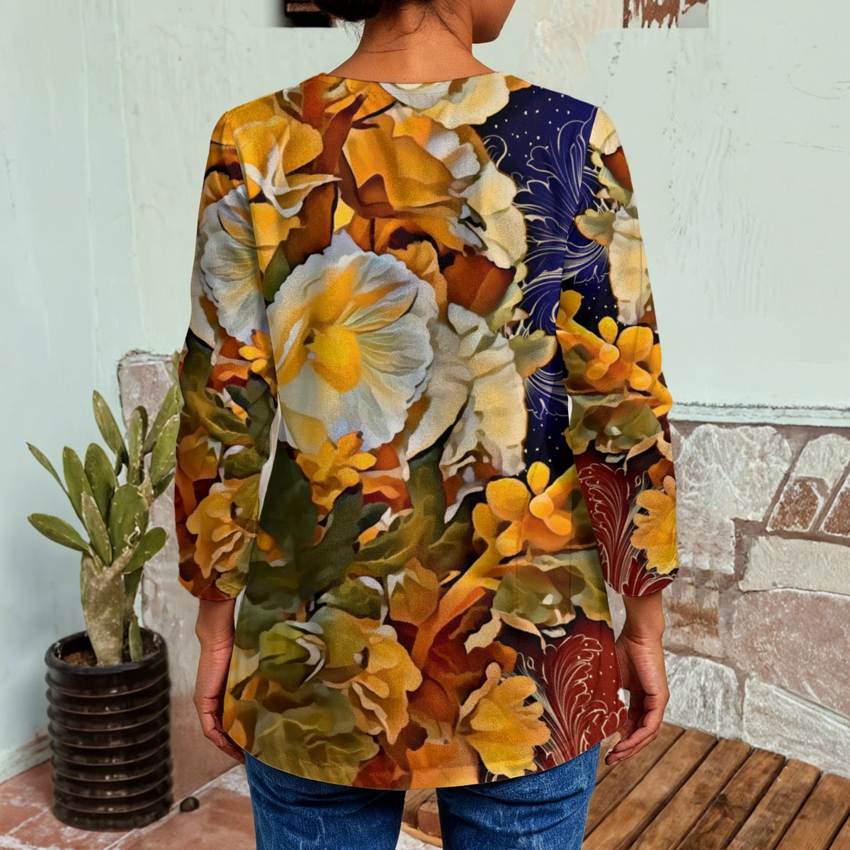 “Solara” Women's Faux Sweater Cardigan