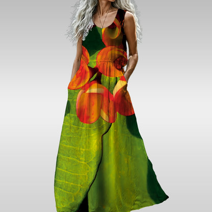 “Crown of Thorns” Women’s Sleeveless Maxi Dress