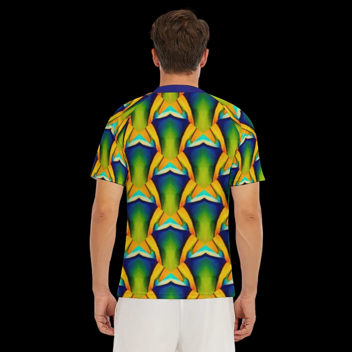 “Emerald Tide” Men's Tight Surf Clothing With Half Sleeves