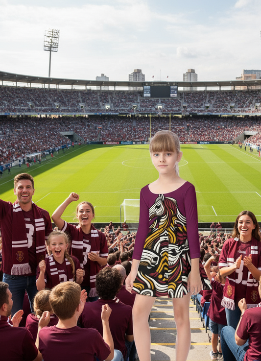 “Bronco” Kid's Long Sleeve Dress