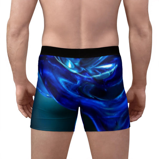 “Glass Wave” Men's Stretch Boxer Briefs