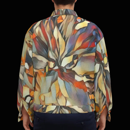 “Outback Hues”  Unisex Lapel Jacket | 245GSM Cotton
