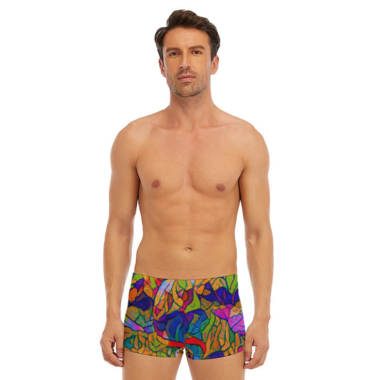 “Cerulean Spectrum” Men's Short Boxer Briefs