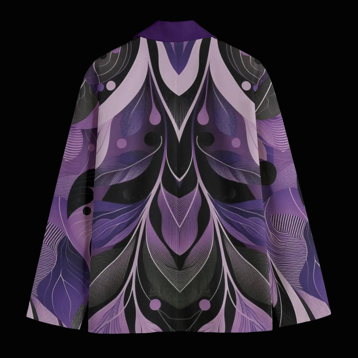 “Tangled Lilac” Men's Casual Flat Lapel Collar Blazer | 245GSM Cotton