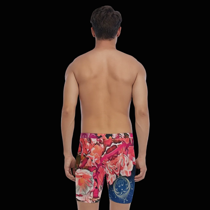 “Celestial Bloom” Men's Long Boxer Briefs