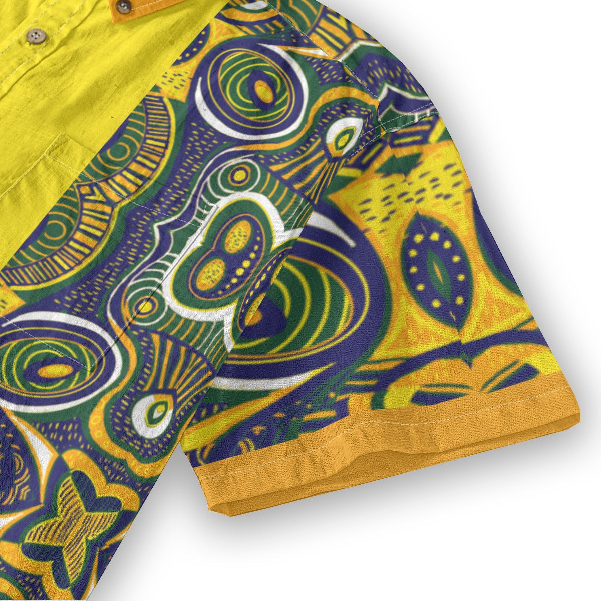 “Ancestral Tapestry” Men's Breathable Cotton Shirt|125GSM