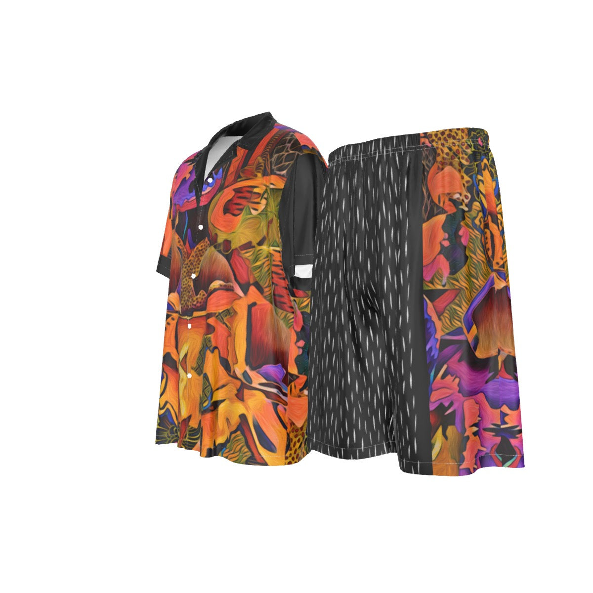 “Passion Masc” Men's Imitation Silk Shirt Suit