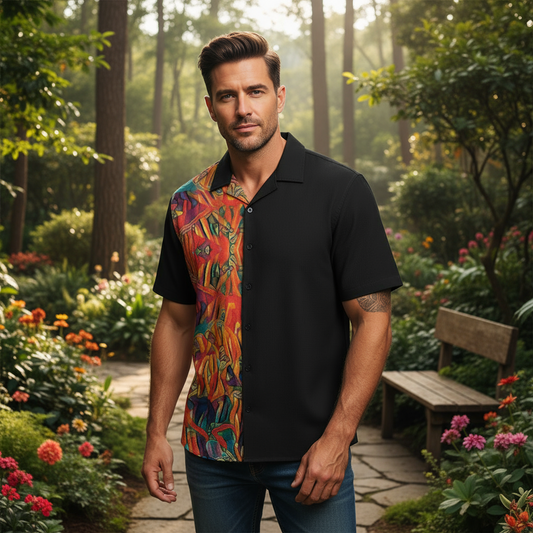 “Inferno”  Unisex Shirt With Folding Sleeve