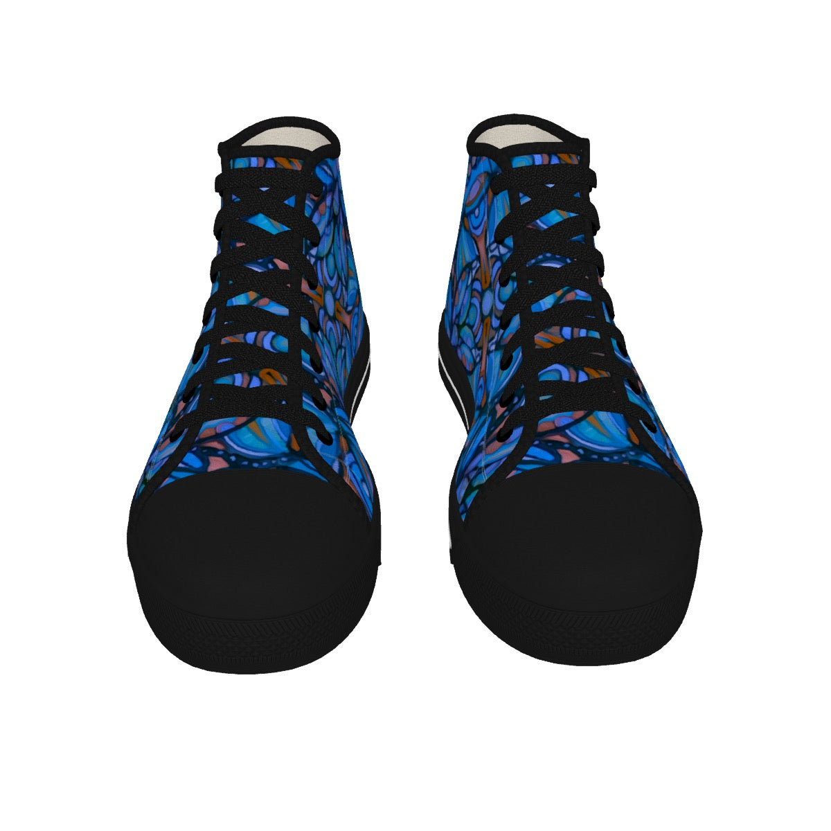 “Bloomfield Cobalt” Men's Black Sole Canvas Shoes