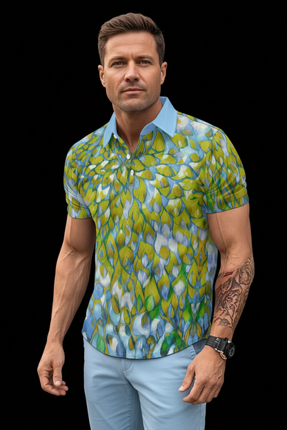 “Metro Flora” Men's Polo Shirt