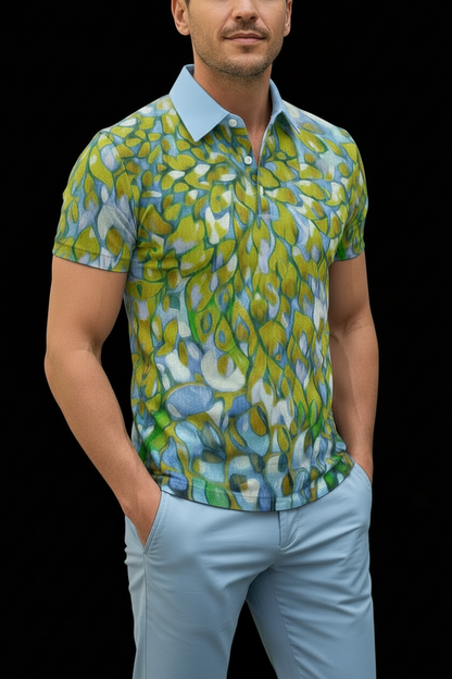 “Metro Flora” Men's Polo Shirt