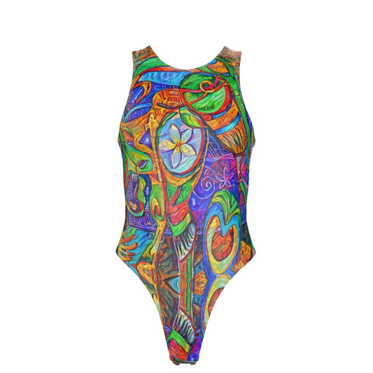 “Tropical Kaleidoscope” Women's Tank Bodysuit