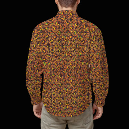 “Nexus” Toffee- Men's Slim Fit Long Sleeve Shirt