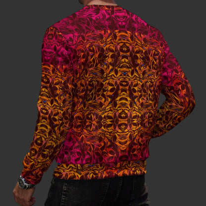 “Tribal Sunset” Men's Heavy Fleece Sweatshirt