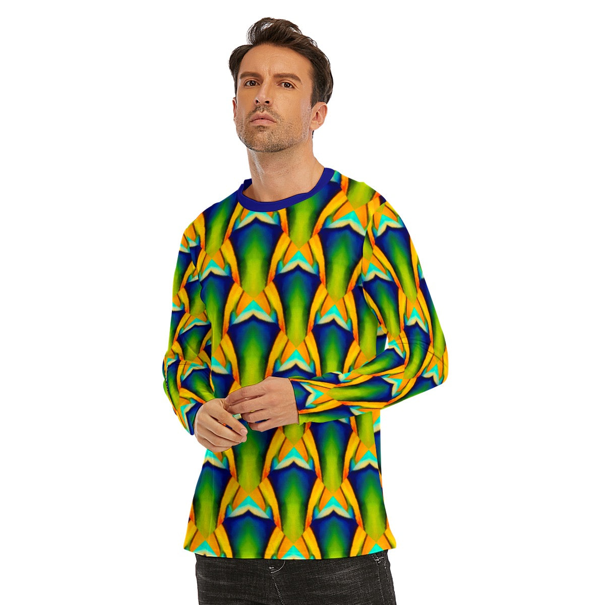 “Emerald Tide” Long Sleeve T-Shirt | 190GSM Cotton