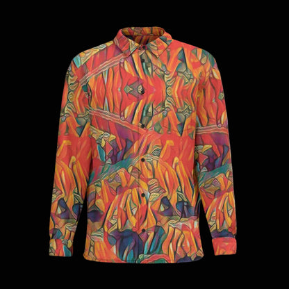 “Chromatic Fusion” Business Long Sleeve Pocket Shirt|115GSM Cotton poplin