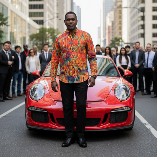 “Chromatic Fusion” Business Long Sleeve Pocket Shirt|115GSM Cotton poplin