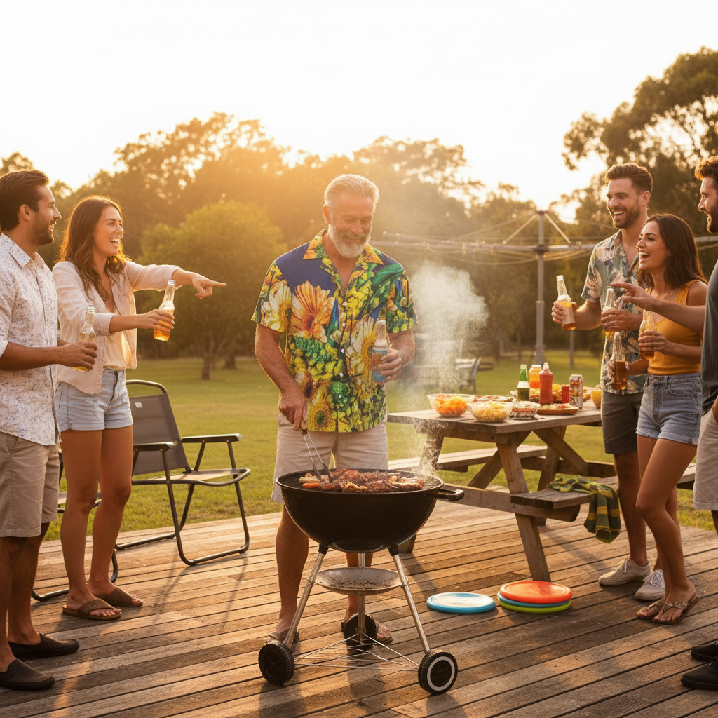 “Bouquet” Men's Hawaiian Shirt