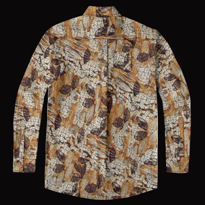 “Echoes of Autumn“ Men's Casual Lapel Long Sleeve Shirt|125GSM Cotton