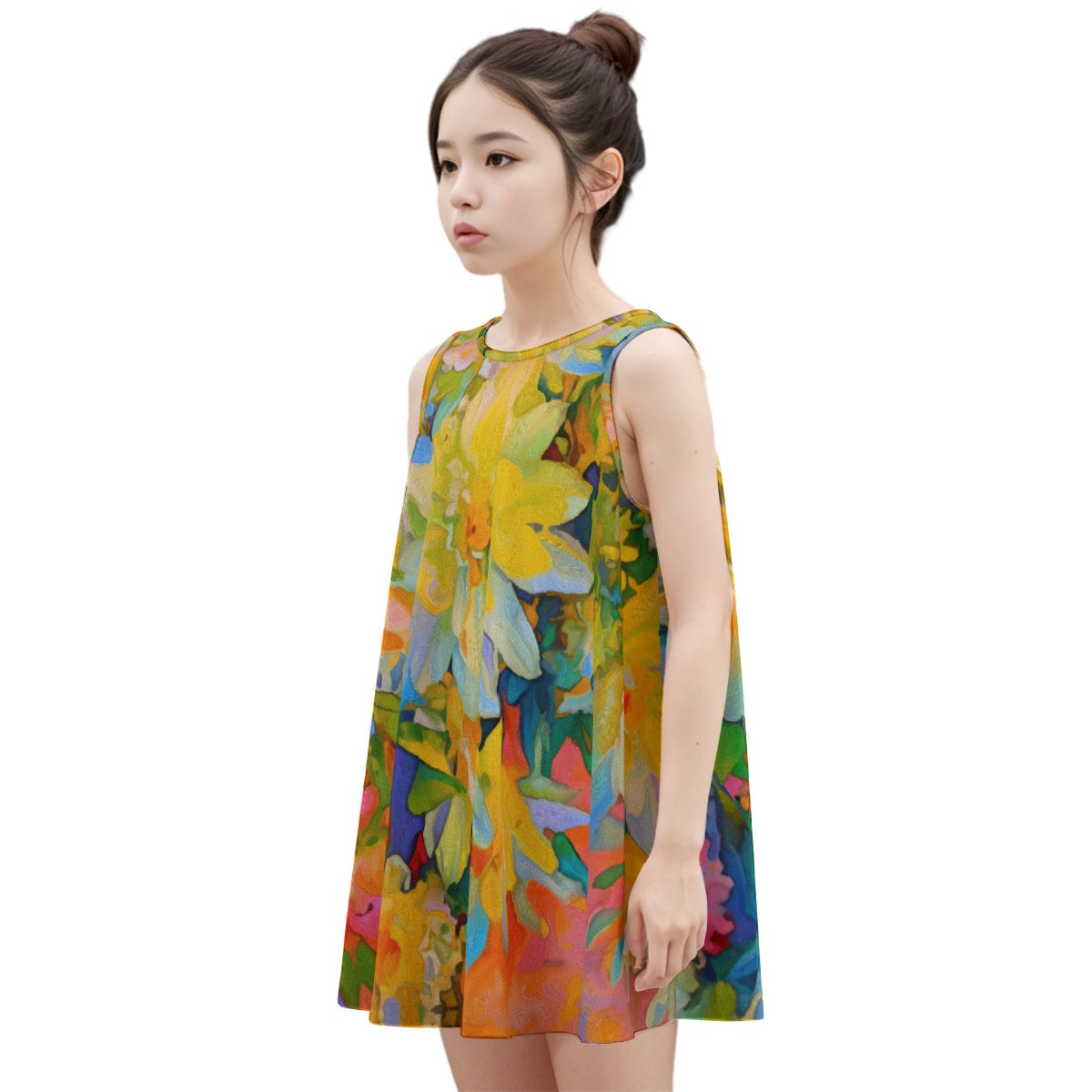 “Summer Daze” Sleeveless Dress | 180GSM Cotton