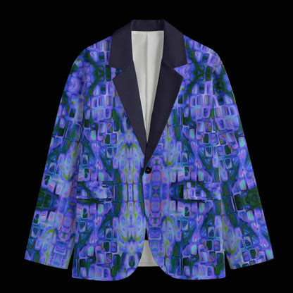 “Amethyst” Men’s Casual Flat Lapel Collar Blazer | 245GSM Cotton