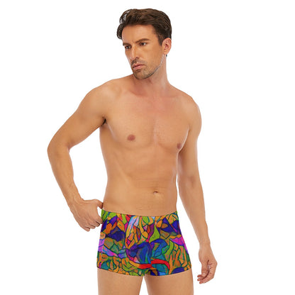 “Cerulean Spectrum” Men's Short Boxer Briefs