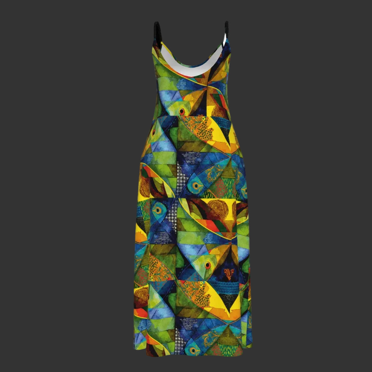 “Ocean Echoes”  Women's Sling Dress