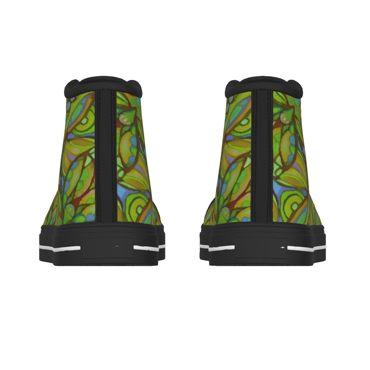 “Bloomfield Green” Men's Black Sole Canvas Shoes