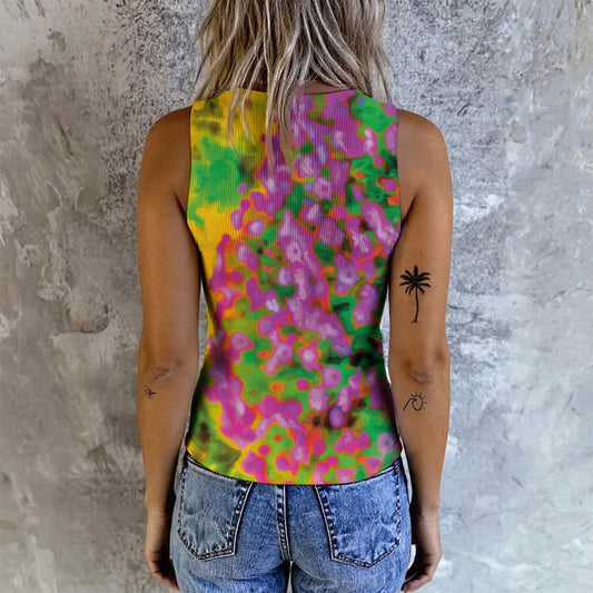 “Festival” Women's Button Vest