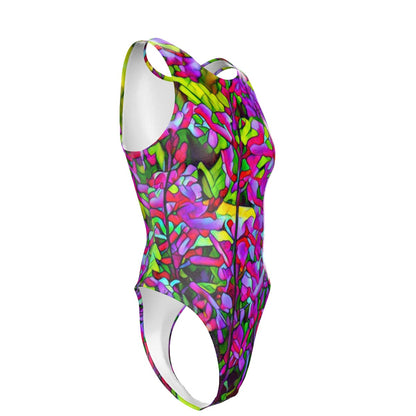 “Fuchsias” Women's Tank Bodysuit