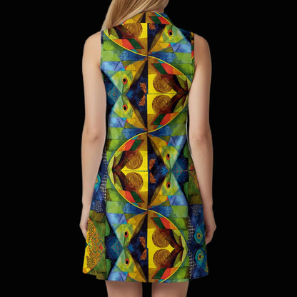 “Ocean Echoes”  Women’s Sports Dress Set