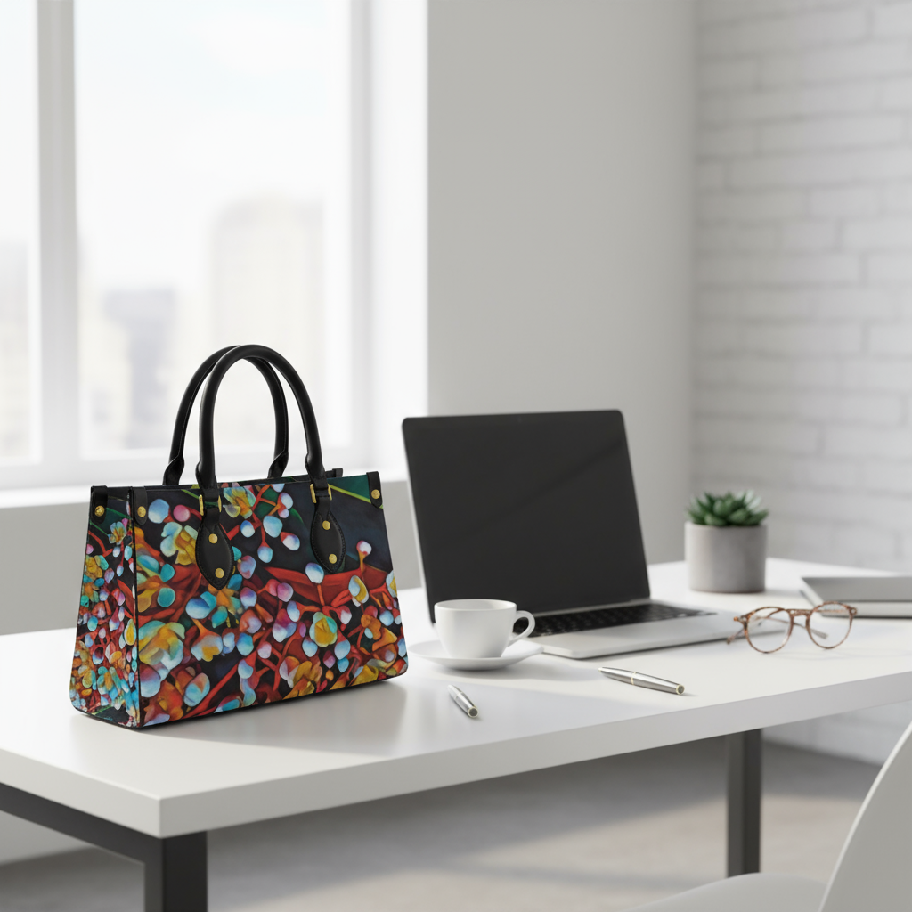 “Photinia” Women's Tote Bag With Black Handle