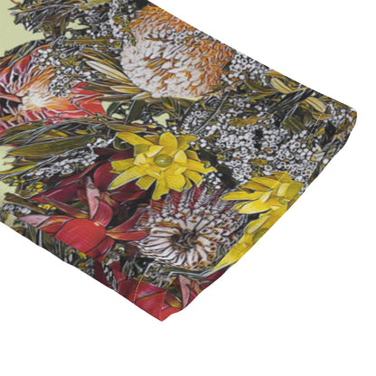 “Australian Native Bouquet” Women's Chiffon Shirt With Elbow Sleeve