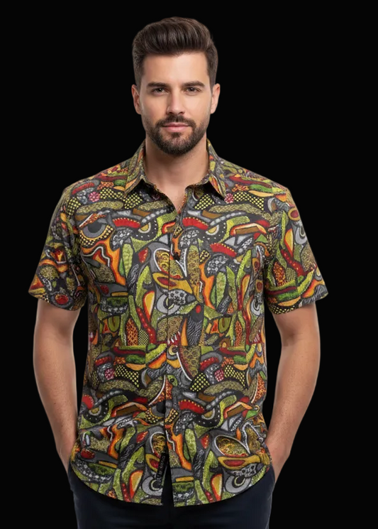 “Zedomina” Men's Breathable Cotton Shirt|125GSM