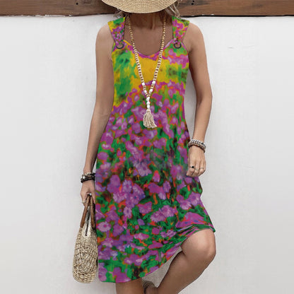 “Festival” Women'S Hoop Suspender Dress