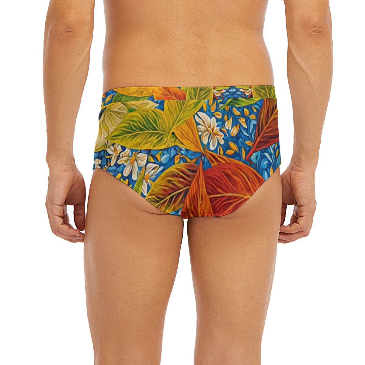 “Botanical Rhapsody” Men's Triangle Low-rise Underwear