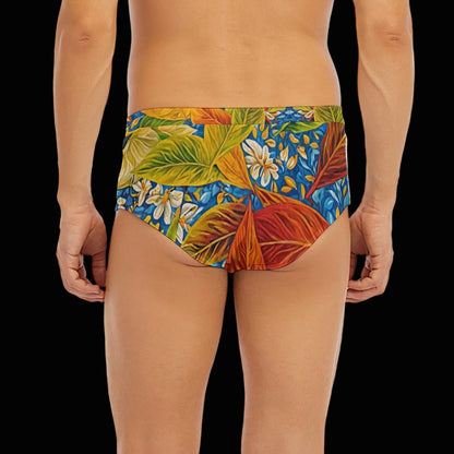 “Botanical Rhapsody” Men's Triangle Low-rise Underwear
