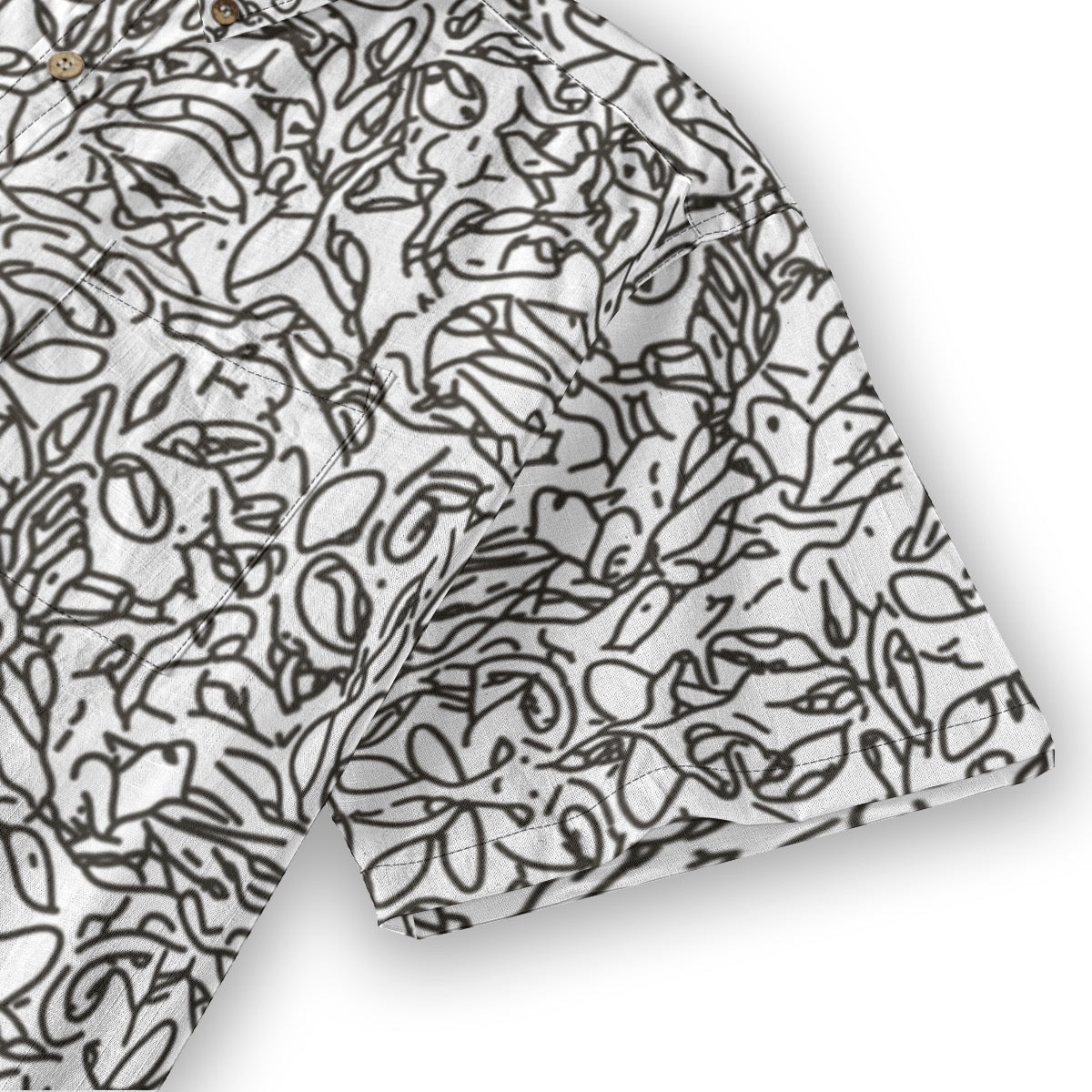 “Doodler” Men's Breathable Cotton Shirt|125GSM