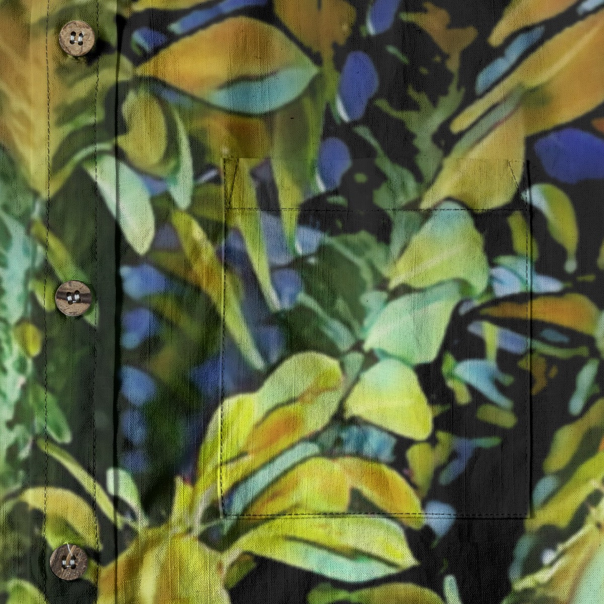 “Spotlight Fern”  Men's Breathable Cotton Shirt|125GSM