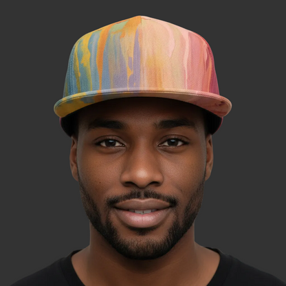‘Melt’ Baseball Cap With Flat Brim